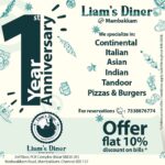 Priya Bhavani Shankar Instagram - It’s the 1st year anniversary of @liams_diner 🤩 Last one year has been special in every possible way. We cherish the opportunity we have to serve your taste buds and appetite. Special gratitude to our wonderful chefs and team for making this possible and looking forward to take more steps forward soon. Most importantly heartfelt thanks to our customers for your feedbacks & appreciation❤️ Excited to bring in a new menu on this special occasion. DINE WITH US and share your love for food with us 🤗 To many more years 🙌🏼 Gratitude & Love Priya