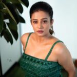 Priyamani Instagram - Feeling cute …might take over the world in this green dress💚💚💚 Outfit : @_anjali_jha_____ Stylist : @stylebyannapurna Team : @i.deekshasetti 📸 : @v_capturesphotography MUH : @pradeep_makeup @shobhahawale #bhamakalapam2❤️