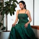 Priyamani Instagram - Feeling cute …might take over the world in this green dress💚💚💚 Outfit : @_anjali_jha_____ Stylist : @stylebyannapurna Team : @i.deekshasetti 📸 : @v_capturesphotography MUH : @pradeep_makeup @shobhahawale #bhamakalapam2❤️