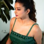Priyamani Instagram - Feeling cute …might take over the world in this green dress💚💚💚 Outfit : @_anjali_jha_____ Stylist : @stylebyannapurna Team : @i.deekshasetti 📸 : @v_capturesphotography MUH : @pradeep_makeup @shobhahawale #bhamakalapam2❤️