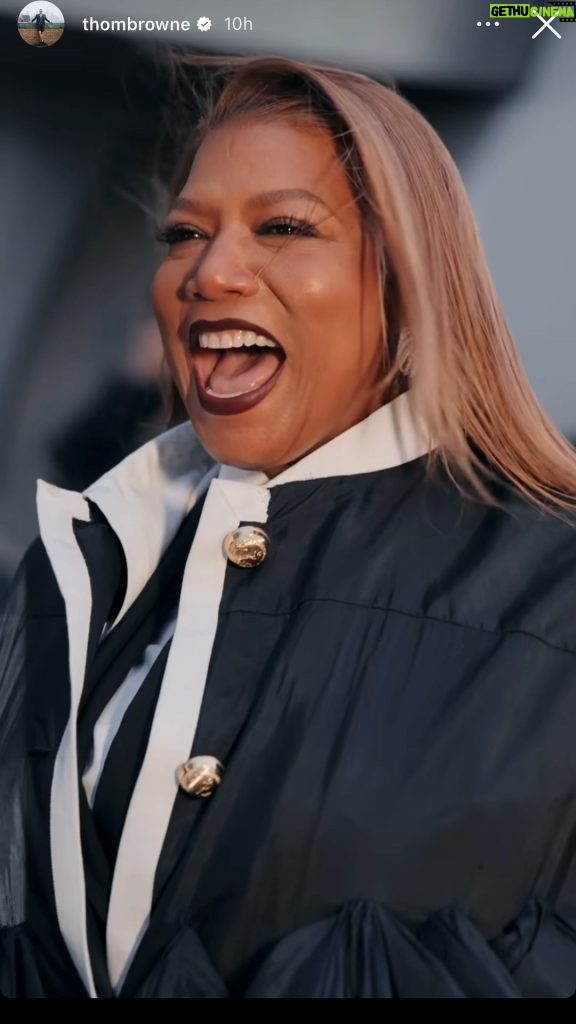 Queen Latifah Instagram - When fashion calls... Many thanks to @thombrowne for an unforgettable experience. #NYFW F/W 2024 Clothing: @thombrowne Stylist: @jasonrembert Styling Assistant: @iamharrisoncrite Hair: @hairbyiasia Makeup: @iamsamfine PR: @theledecompany Photography/Videography: @pix_by_smh
