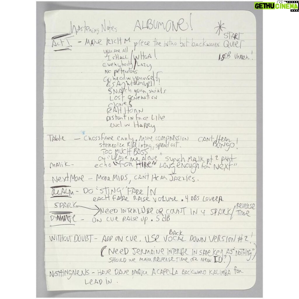 Questlove Instagram - : ever wonder what @questlove’s thought process looks like? here is the organized chaos that helped assemble the album “Things Fall Apart” by @theroots, released 25 years ago today. ⠀⠀ fun fact that i may or may not share during almost every tour of Musical Crossroads, where the first page is on display: this donation was the very last thing that made it in that exhibition. thank you, ahmir! I never lost faith, lol. (ps still waiting for those other four cover designs) ⠀⠀ 📄 Collection of the Smithsonian National Museum of African American History and Culture, Gift of The Roots ⠀⠀ #AcapellaBackwardKalimba #CantHearJazzies #ThingsFallApart25