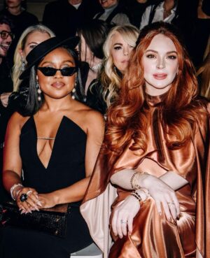 Quinta Brunson Instagram - @csiriano ❤️
A perfect first show for my first fashion week.

@csiriano down to the socks 
Hair @hairbykmiller 
Mua @jessicasmalls 
Stylist @bryonjavar 
Nails @customtnails1
