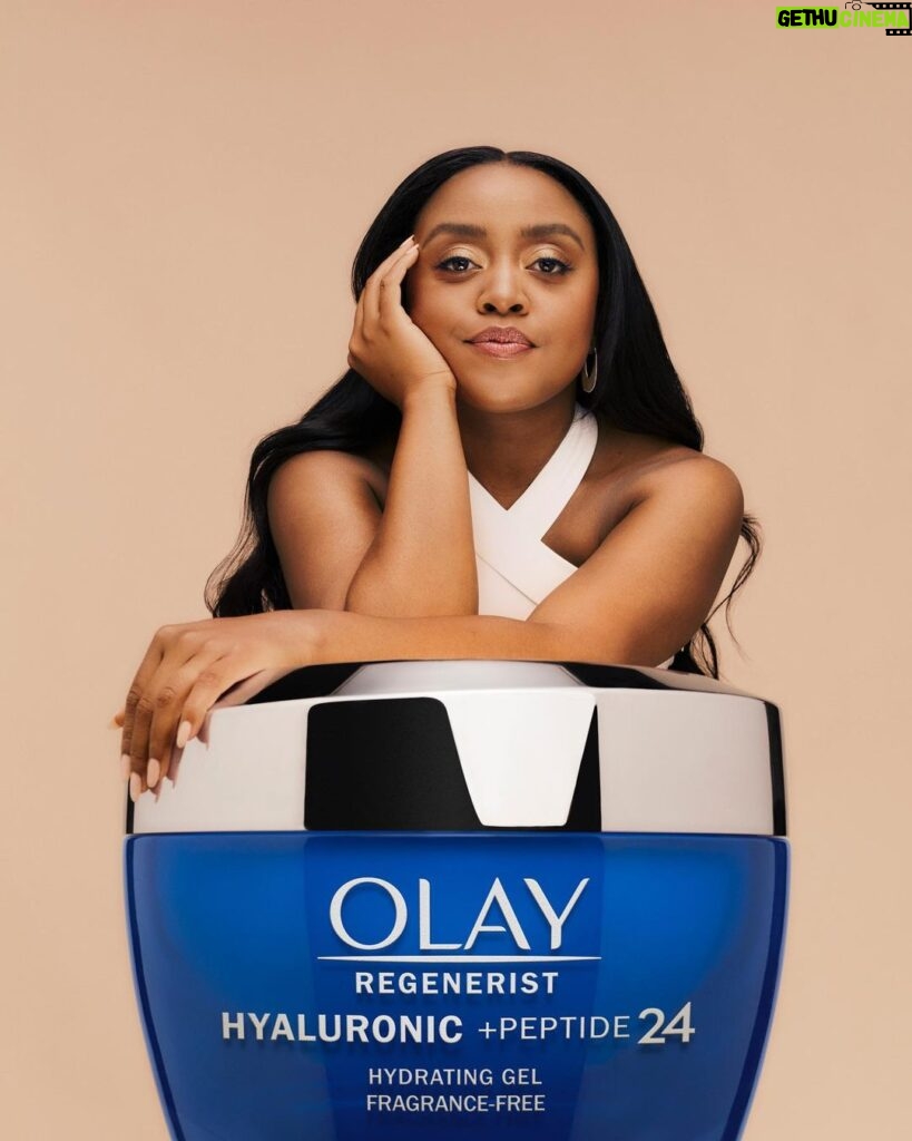 Quinta Brunson Instagram - #olaypartner The only thirst trap I’d ever leak 😊 @olay ‘s new Hyaluronic Gel Moisturizer makes my skin feel as good as it looks. Hydrated, dewy, on point #olayultimatethirsttrap https://bit.ly/OlayHAxQuintaBrunson
