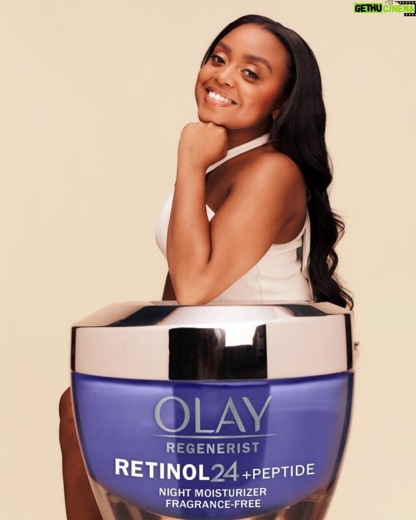 Quinta Brunson Instagram - Good morning, people. I’m excited to share that I’m the new face of @olay 💜