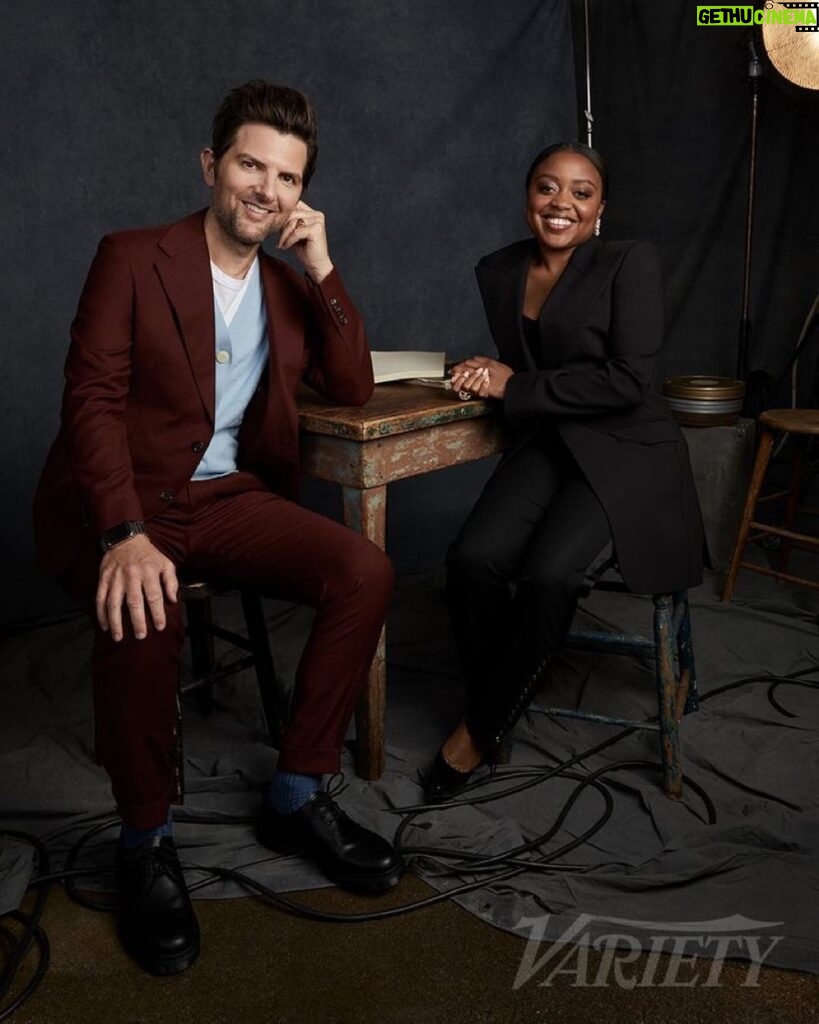 Quinta Brunson Instagram - Did @variety’s Actors on Actors with @mradamscott. We took moody pictures, talked sitcoms and leaked news! Find it now on @variety