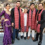 Raashi Khanna Instagram - Warning: May contain excessive family bonding, questionable dance moves, and zero signs of exhaustion. Celebrating love in the hills! ♥️ #weddingshenanigans Thankyou @prashantmangasuli for pulling this off for me last minute..! 🤗 In @jigarmaliofficial and @amrapalijewels Hair and makeup by me! ☺️