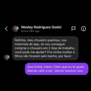 Rafinha Bastos Instagram - Banho quente pro Wesley. 😀🚿 Aproveita o post e ajuda alguém você também! Vâmo. 🙌