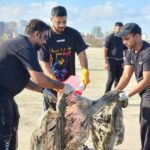Raftaar Instagram - Thank you mere bhai @raftaarmusic for joining us today and making 264th week of @beachwarriorsindia strongest 💪✨️ #Earthday became even more special with your presence and motivation 💚✨️ Eagerly waiting for more such projects together 🤞 Love you Bhai 🧿🤗❤️ Juhu Koliwada