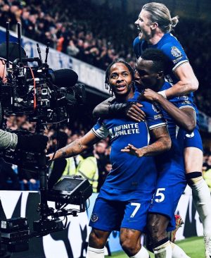 Raheem Sterling Instagram - Proud of the team tonight. We are coming 🔵🔥