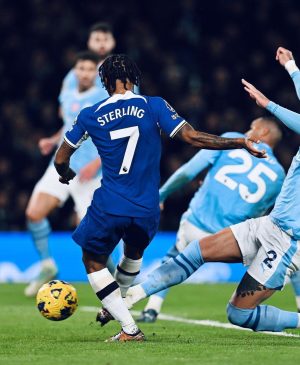 Raheem Sterling Instagram - Proud of the team tonight. We are coming 🔵🔥