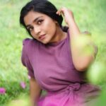 Rajisha Vijayan Instagram - Not to be taken until fallen 🌸 Outfit: @____dori______ Shot by: @jiksonphotography Styling: @styledbysmiji MUAH: @laxmi_saneesh Jewellery: @adonadiamonds Assist: @siraj_saleem_