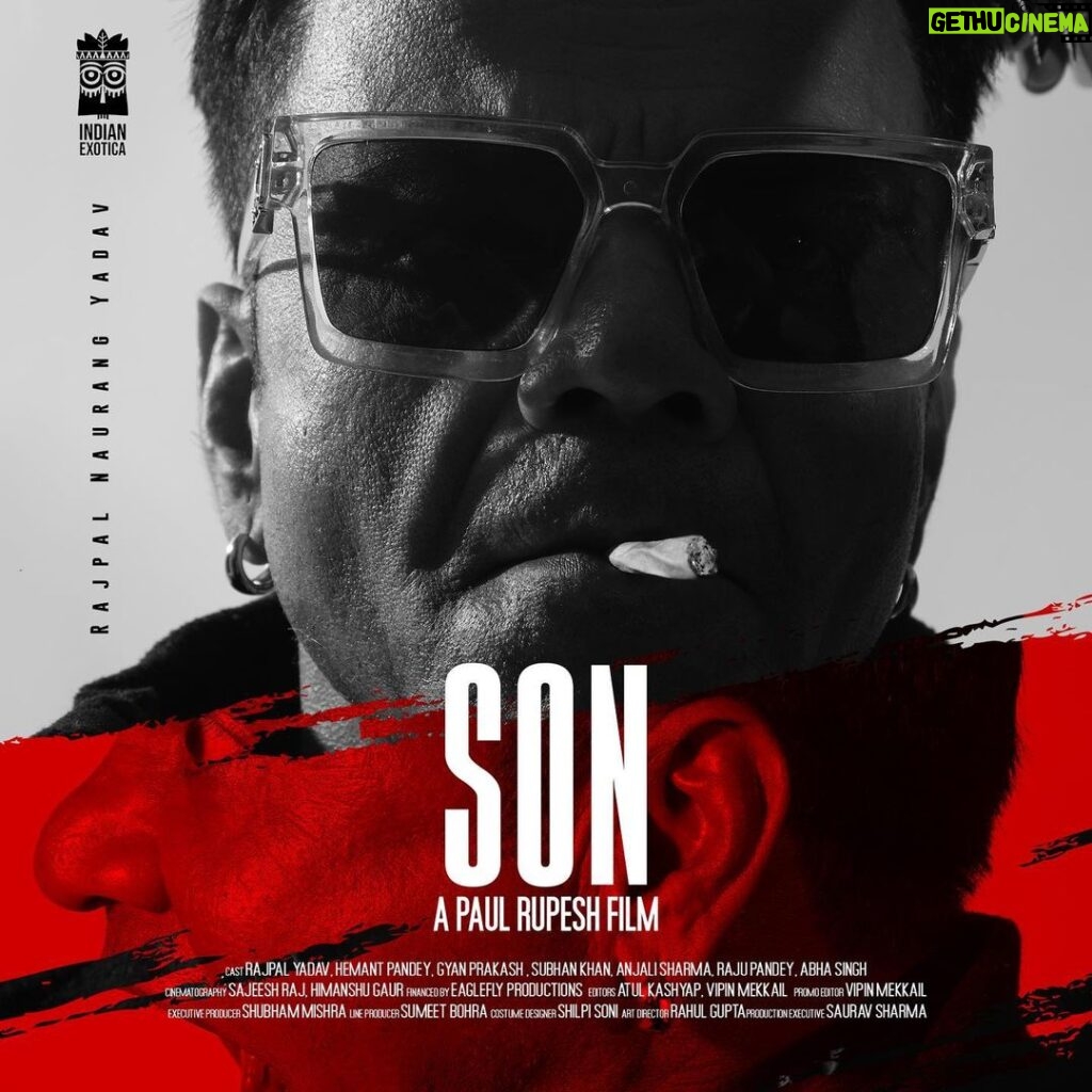 Rajpal Naurang Yadav Instagram - First look of my next film, “SON”. First look trailer link in my bio! #sonfilm #firstlook #rajpalyadav