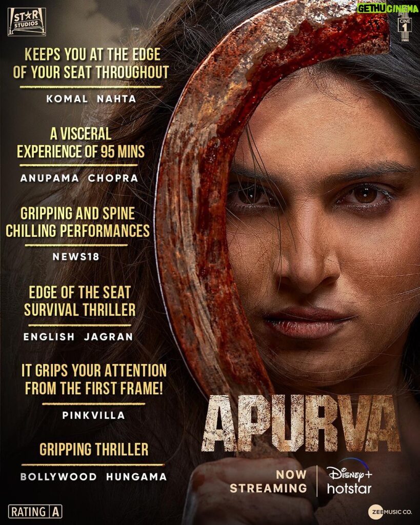 Rajpal Naurang Yadav Instagram - Apurva's survival thriller earns its sparkling stars from critics, making it a definite must-watch! 🌟❤️‍🔥 Watch the thrilling story of #Apurva now streaming. #Apurva #ApurvaOnHotstar @TaraSutaria @nix_bhat @nowitsabhi @dhairyakarwa @rajpalofficial @StarStudios @muradkhetani #BikramDuggal @cine1studios @aksnash @thinkering @sumitgulati90 @aadityagupt.a @zeemusiccompany