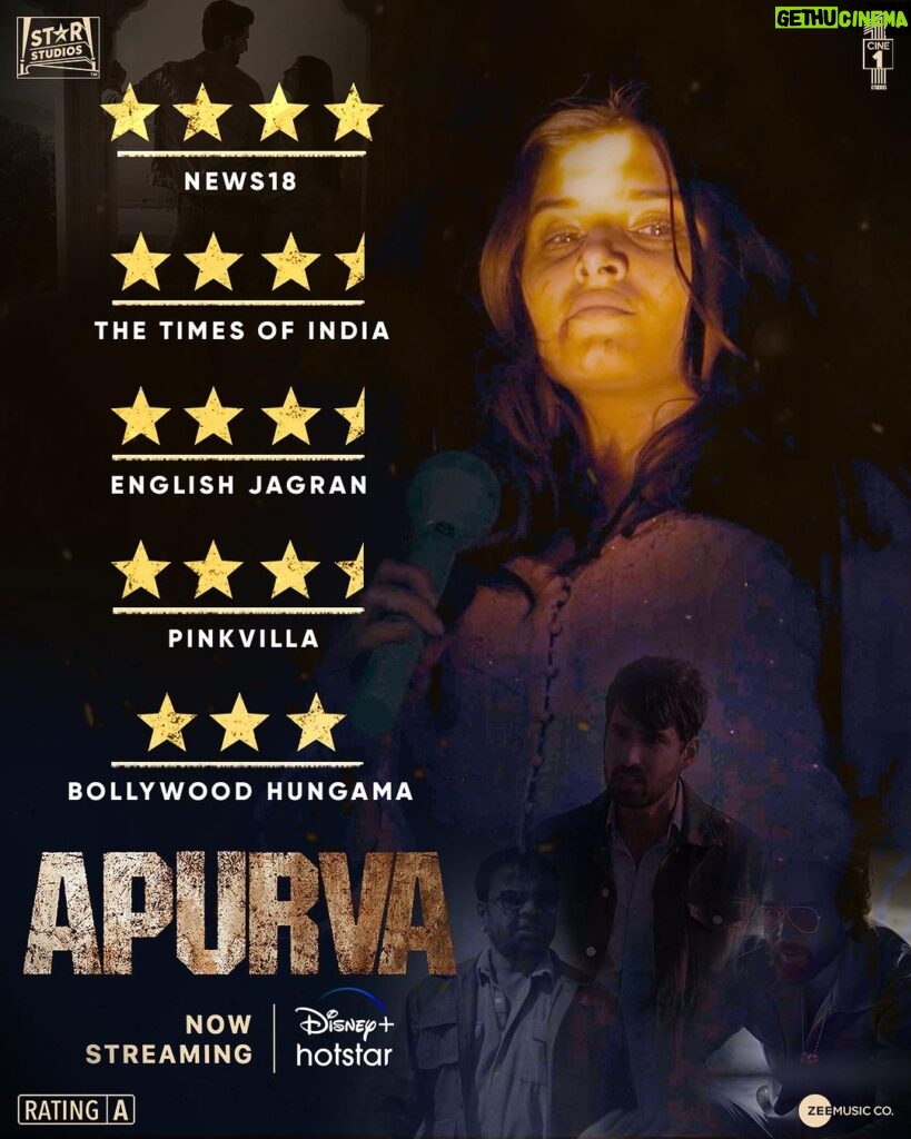 Rajpal Naurang Yadav Instagram - Apurva's survival thriller earns its sparkling stars from critics, making it a definite must-watch! 🌟❤️‍🔥 Watch the thrilling story of #Apurva now streaming. #Apurva #ApurvaOnHotstar @TaraSutaria @nix_bhat @nowitsabhi @dhairyakarwa @rajpalofficial @StarStudios @muradkhetani #BikramDuggal @cine1studios @aksnash @thinkering @sumitgulati90 @aadityagupt.a @zeemusiccompany
