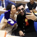 Ranbir Kapoor Instagram - A few clicks from the award ceremony!✨ #AliaBhatt #RanbirKapoor #alluarjun
