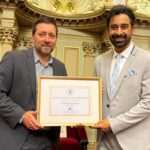 Rannvijay Singha Instagram - I’m filled with gratitude, receiving this award. We were invited to the Parliament of Victoria, Melbourne for this ceremony. The fact that my parents were there with me was just amazing! Our family is very patriotic. As we are from an army family everything we do is first in service for the country, and everything we do or achieve is dedicated to our country. #jaihind🇮🇳 Everything @harmansingha and I achieve or do is possible because of the love and support of our family, teachers , friends and people who loves us. Thanks to all of you🙏🏼 Very grateful for all the love that I have received from all of you 🙏🏼, thanks for being part of my journey since 2003. Thankyou @matthewguymp for giving ur precious time to my family and me. We are super impressed by your humility and ease of connecting to people. I’m in the middle of my journey, will continue to work hard and get better at everything I do. I wish @priankasingha and the kids were here too for this but they are always with me. ❤️ #satnamwaheguruੴ 🙏🏼🌑