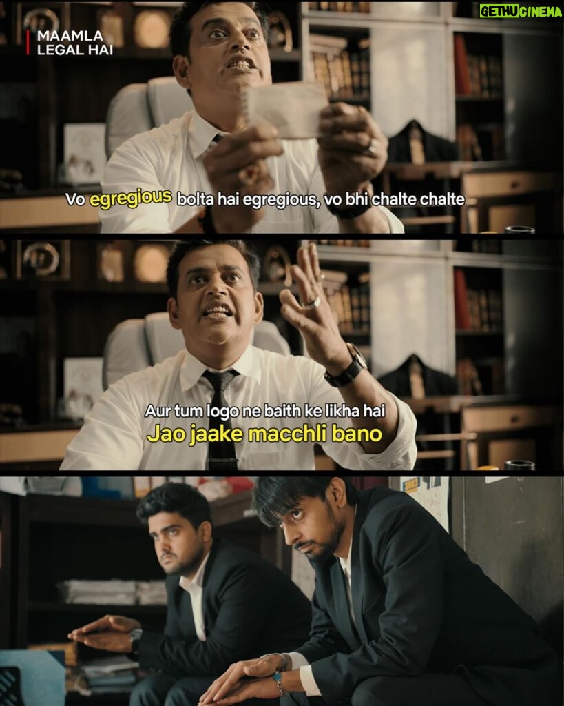 Ravi Kishan Instagram - You’ll end up becoming a Fish if you piss off VD Tyagi when he is in a Bad Mood!😅 Maamla Legal hai, now streaming, only on Netflix! @netflix_in @eightypackabs @poshampa_pictures @tanzie_creation