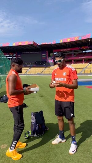 Ravichandran Ashwin Instagram - Routine — Not so Ordinary.✅✅ #iccworldcup2023 #cricket #practiceroutines 
Idea mani @hariprasadmohan 👏👏