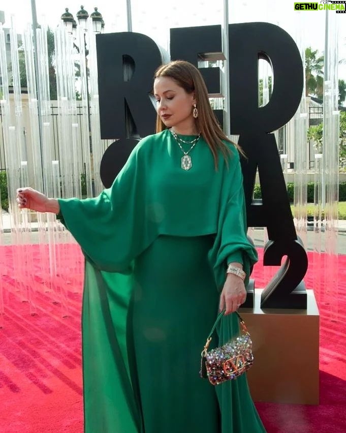 Raya Abirached Instagram - #FilmIsEverything 🇸🇦🇸🇦🇸🇦 @redseafilm In @bulgari bling Dressed in full @maisonvalentino look #StyledByCed @cedrichaddad Thank you @salon_mermaid for the glam Jeddah جده