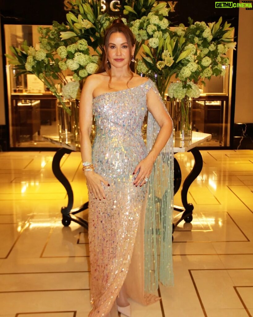 Raya Abirached Instagram - A beautiful night at the @bafta awards Wearing #serpenti #highjewelry pieces from @bulgari of course Dress by @georgeshobeika #StyledByCed @cedrichaddad Glan team 🩵🩵🩵 @eleniliatsoumakeup @stellatsiledaki Baftas