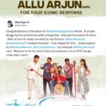 Reba Monica John Instagram - Yayyy! Over the moon right now! @alluarjunonline sir, thank you so much for taking the time out to watch our film and also talk about it, I mean we’re in awe and overwhelmed. Means so much to me and my team . alsooo, big fan here ✨💕 #samajavaragamana #booknow