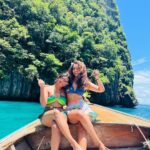 Reba Monica John Instagram - No pictures can do justice to the beauty that this island beholds. Phi phi - you’ve given us the memories for a lifetime and to have experienced this magic with my most favourite girls, couldn’t have asked for anything better 🌊💙 #phiphiisland #thailand #girlstrip #bestfriends #memoriesforlife #gratefulheart #breathtaking #humbled Pileh Lagoon - Phi Phi Islands