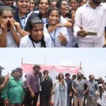 Reba Monica John Instagram - Samajavaragamana Ahvaana Yaatra - had the opportunity to visit the Annavaram temple, interact with super energetic college kids and the press! Super hectic yet successful day. Samajavaragamana in theatres from June 29th ✨ Hair @prakash_kasara 📸 @akash.manda 💄 yours truly #samajavaragamana #june29th #debutante #telugucinema #needyourlove #putmyheartinit #fingerscrossed