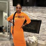 Reginae Carter Instagram - But with me you knowww .. imma get it all 🧡 Dress @lexinfifth