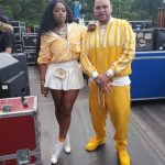 Remy Ma Instagram - Central Park/CNN Vibes☀️ 🤍💛Jacket, purse, socks from #Fendi Boots from #Chanel Skirt from @MsBlingMiami Sidebar: It was sooo hot my socks slid down but when I left my hotel they looked how they look in the last photo Double Sidebar: ain’t no double sidebar today; ain’t got sh*t else to say #RemyMa