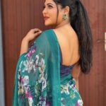 Reshma Pasupuleti Instagram - Focus on improving yourself, not proving yourself #selfcare #lovelige thank you @dharaniofficialpage @jewelhub_chennai for the saree & jewelry awesome styling 🫰