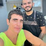 Reynaldo Gianecchini Instagram - Cabelim na régua!😜😉 @silvanonuness_ é mestre!✂️