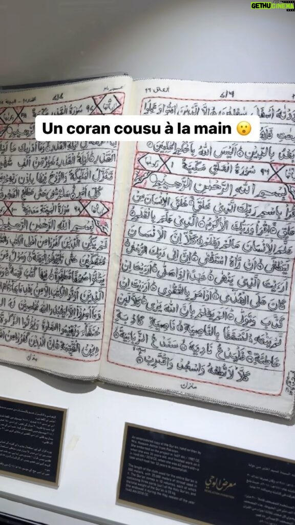 Riadh Belaïche Instagram - Une pakistanaise a fait ce coran en 32 ans de travail !!! 😮