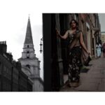 Richa Chadha Instagram - Recent immigrant, Eastend, London, circa 1960. Imagine India is newly independent, all though severed by the colonialists… A Bangla woman, gets a scholarship to go from Shantiniketan to UCL. She roams the streets around twilight, enjoying new freedom and donning a leatherjacket on her sari. Homesick, curious. Just that. Sari @shantibanaras Jacket - vintage, picked up in Detroit HMU @harryrajput64 Styles by @anishagandhi3 @rochelledsa Drinks enjoyment @deepakvijayrathod Drinks provider @sinbadphgura Photographer @sinbadphgura Always fun making art with friends…❣️