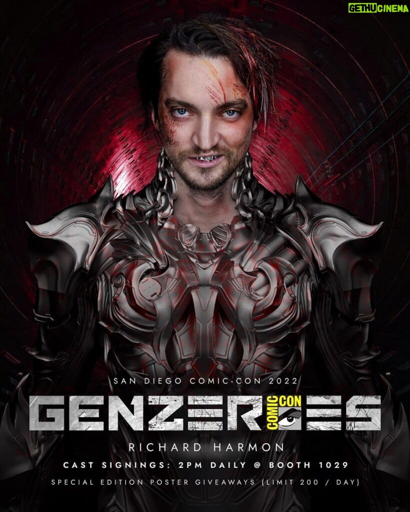 Richard Harmon Instagram - Looking forward to getting back to @sdcc2022 this week! Will be doing signings with some wonderful people. #genzeroes #SDCC2022 @genzeroes San Diego, California