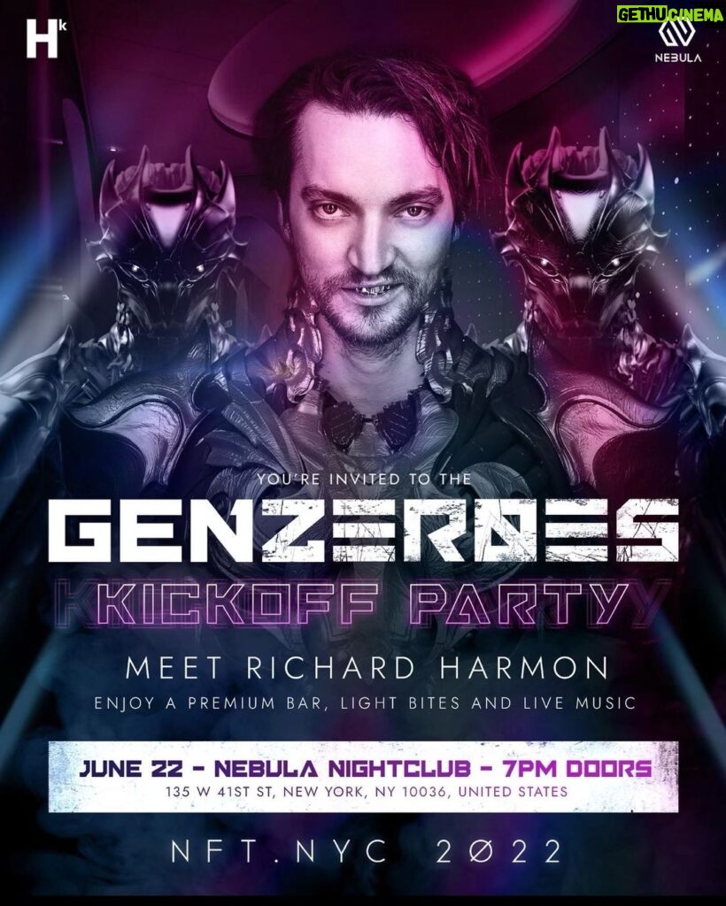 Richard Harmon Instagram - Excited to be at the official GenZeroes Launch Party in NYC on Wednesday June 22! Got to work with so many incredibly talented friends I’ve been lucky enough to know for years on this project. If you are in town please come out to join us for a great night. RVSP: https://support.houseofkibaa.com/registration-nyc…