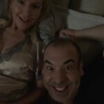 Rick Hoffman Instagram - Busom Buddies!! @suits_usa #suitsseason9 #finalseason