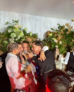 Ricky Montaner Instagram - Se casaron unos amigos del corazón. Los amamos. 🤍🤍♾️