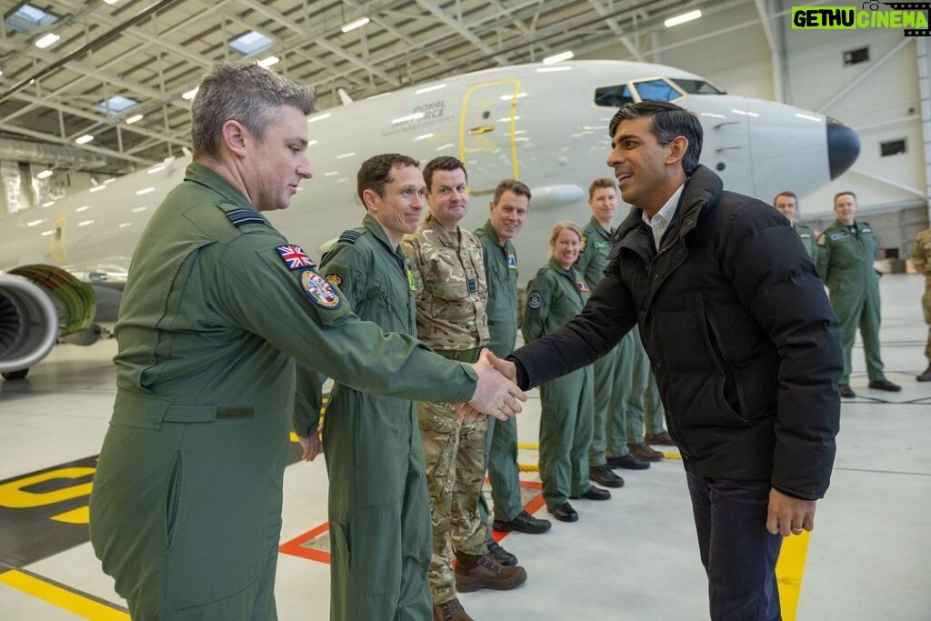 Rishi Sunak Instagram - I will always back our Armed Forces. That’s what I told our airmen and women today at RAF Lossiemouth. To everyone protecting us on land, at sea and in the air - thank you. Your service is an inspiration to us all.