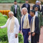 Rishi Sunak Instagram - This is what the G20 was created to do. International partners working together to tackle global issues. It was an honour to visit @delhi.akshardham and Raj Ghat this morning to pay my respects alongside other world leaders. From global food security to international partnerships, it’s been a busy summit in Delhi for the G20. Thank you @narendramodi for a historic G20 and the Indian people for such a warm welcome. New Dehli, India