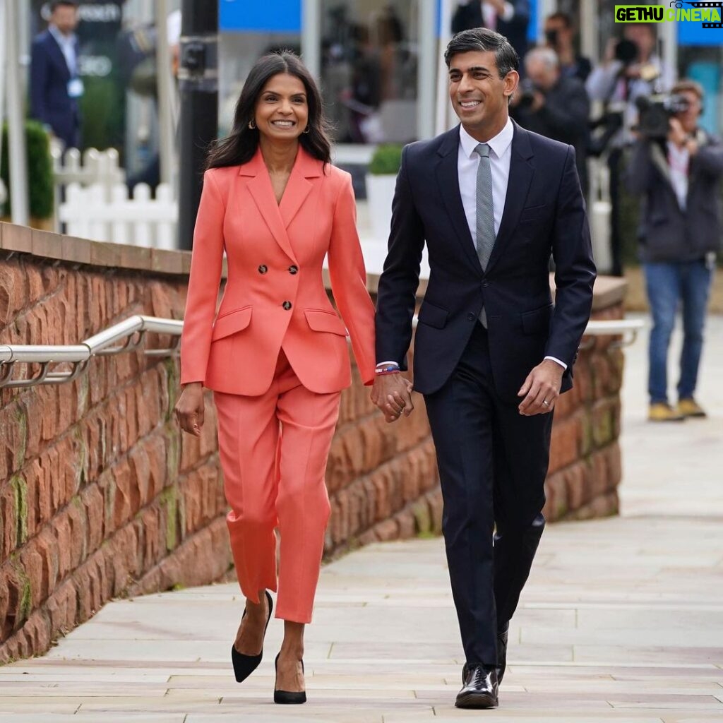 Rishi Sunak Instagram - Thank you to the @conservatives members and staff, colleagues and friends, for an incredible Conservative Party Conference. Here in Manchester we changed the future of our country with long-term decisions for a brighter future: giving Britain the transport it needs, setting out a plan to cut cancer deaths, and creating the Western world’s best education system. Our political system has for too long been focused on the short term. That changed today. Manchester, United Kingdom