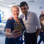 Rishi Sunak Instagram - The NHS is in my blood and I'm backing it with record resources and a long-term workforce plan. Today I visited North Devon District Hospital to speak to frontline staff about what we're doing to help the NHS prepare for winter and get patients the care they need more quickly.