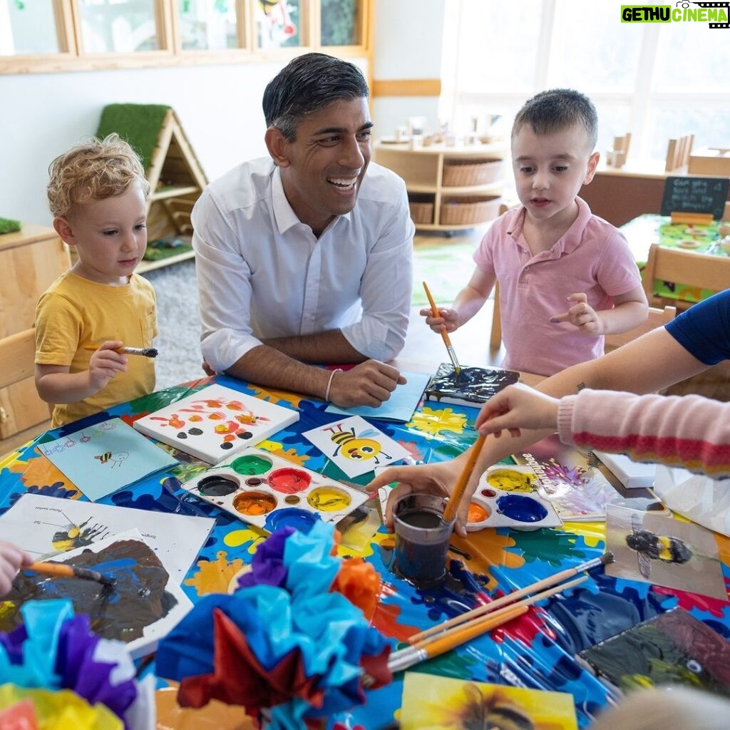 Rishi Sunak Instagram - As a parent, I get how difficult it can be to juggle work with looking after the kids. And I know that for many, the cost of childcare only makes things harder. Today I was in North Yorkshire encouraging parents to take up the childcare they are entitled to. In March I announced the largest ever expansion of free childcare support. But thousands of parents haven’t claimed what they're entitled to and there's only 10 days to do so. Please share with friends and family and if you’re a parent follow the link in my bio to find out more.