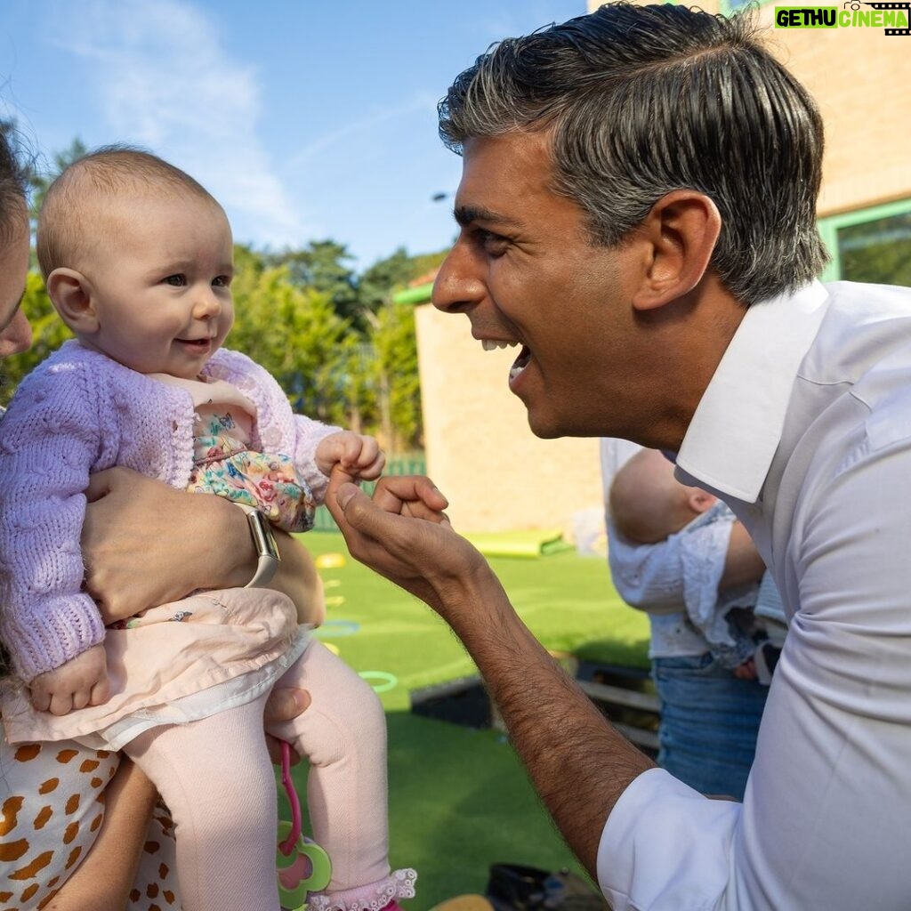 Rishi Sunak Instagram - As a parent, I get how difficult it can be to juggle work with looking after the kids. And I know that for many, the cost of childcare only makes things harder. Today I was in North Yorkshire encouraging parents to take up the childcare they are entitled to. In March I announced the largest ever expansion of free childcare support. But thousands of parents haven’t claimed what they're entitled to and there's only 10 days to do so. Please share with friends and family and if you’re a parent follow the link in my bio to find out more.