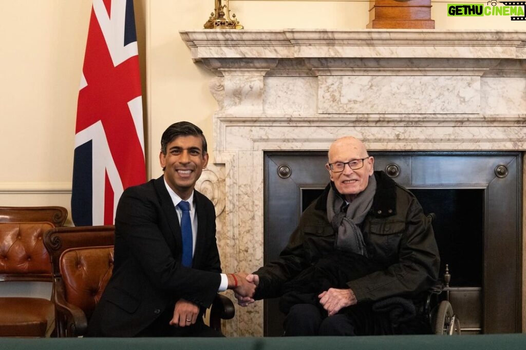 Rishi Sunak Instagram - Meet John. John Farringdon is 110 years old. He’s one of the world’s oldest people. And he lives in Warwickshire. John is a big fan of politics, and a lifelong Conservative. He tells me I’m the 23rd person to serve as Prime Minister during his long life. When I heard John was visiting Parliament last week, I made sure to invite him to 10 Downing Street, because he’d always wanted to but never had the chance. Can you imagine doing something for the first time at 110 years old? John told me he worked for Ford for over 40 years, and whilst there made tank parts for the Army during the war. My first car was a Ford Escort - so we had a lot to chat about. He’s still a car enthusiast, having given up driving only 5 years ago! No matter how much is going on I’ll always make time to meet people like John. Because John embodies what it means to be British, and I’m proud to have made another memory for him here at Downing Street. Thanks to the staff of Cubbington Mill Care Home for looking after him so well and to @jeremy.wright01 for the introduction.