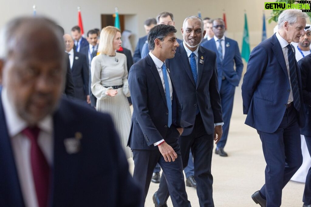 Rishi Sunak Instagram - The UK has reduced emissions faster than any other G7 country. But we cannot do it alone. That’s why I’m at COP28 – to come together with countries from around the world and work together on reducing carbon emissions. The UK isn’t just talking, we're taking action - today we’ve committed £1.6 billion in international climate investment on areas where we can lead global progress: 🌳 Protecting forests 💷 Encouraging private investment ⚡️ Backing renewables The transition to net zero must benefit, not burden ordinary families. That’s why I have set out a new approach to get us there.