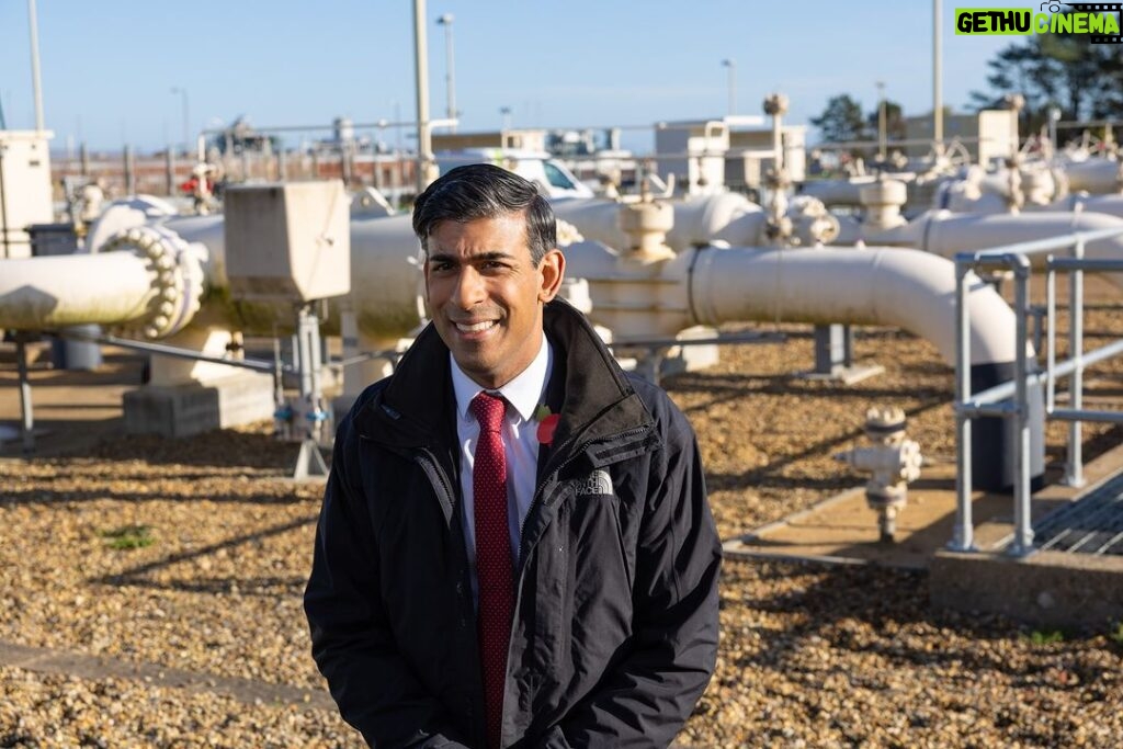 Rishi Sunak Instagram - Today I visited Bacton Gas Terminal, which provides up to a third of the UK's gas supply. Even when we've reached net zero in 2050, the UK will continue to rely on oil and gas to meet its energy needs. Boosting the domestic production of oil & gas, as well as renewables and nuclear - is the energy mix we need to transition to net zero in a realistic and pragmatic way. On the way, I also spent some time with @royalbritishlegion volunteers and veterans at Norwich station. They do amazing work raising money for the #PoppyAppeal. I’d encourage everyone to buy a poppy and support this great cause. This weekend, we will come together across the UK to remember the heroes who made the ultimate sacrifice for our freedom.