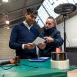 Rishi Sunak Instagram - Great to be in Brockholes today to speak with the @accucomponents team about our latest tax cut for workers. This expanding business is creating quality local jobs and shows our plan for the economy is working - delivering a brighter future for families across the Colne & Holme valleys and Lindley.