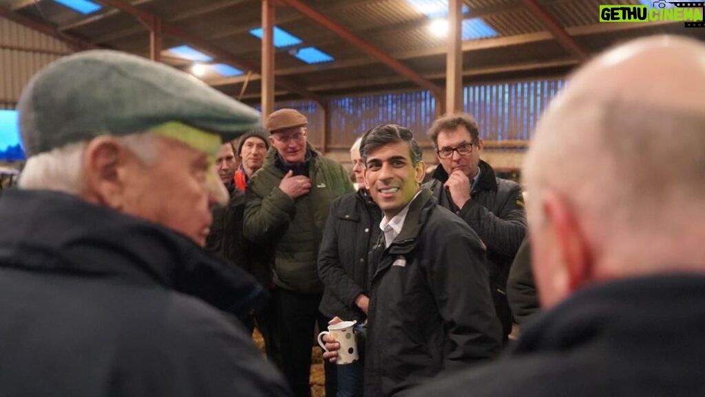 Rishi Sunak Instagram - We represent farming constituencies. Our neighbours are farmers. We know farmers here in Wales are being hard done by under the Labour government. Only the Conservatives are committed to delivering for Wales 🏴󠁧󠁢󠁷󠁬󠁳󠁿 Henllan, North Wales, Uk