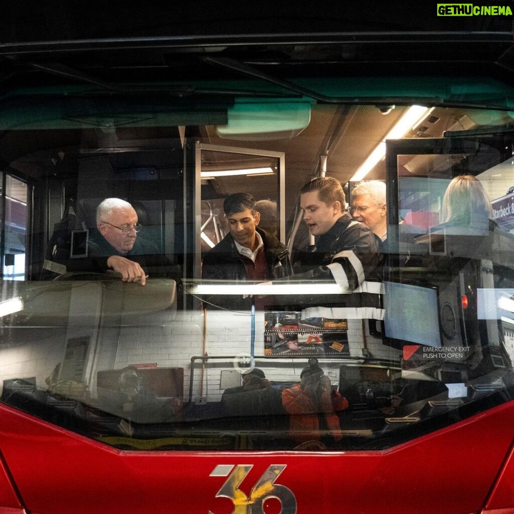 Rishi Sunak Instagram - I visited the Harrogate Bus Company today - a company which has played a vital role in connecting the local community since 1906. Buses provide a vital service to people up and down the country. That’s why we’ve extended the £2 bus fare cap to the end of the year - so we can continue to support you with the cost of living. Harrogate, North Yorkshire